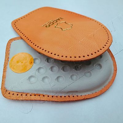 Tacco 602 Leather Heel Cushions Latex Rubber Insoles Shoe Lifts Relax Back Pads