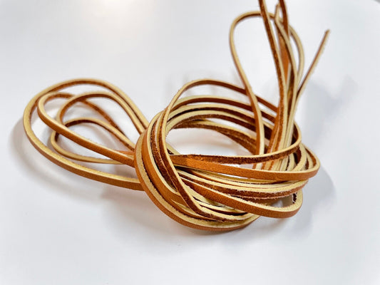 72" Alum-Tanned Rawhide Leather Laces (1 Pair) – Max Strength & Durability