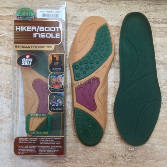 Original Hiker Work Boot GEL Insoles Replacement Casual Shoe Inserts- ALL SIZES