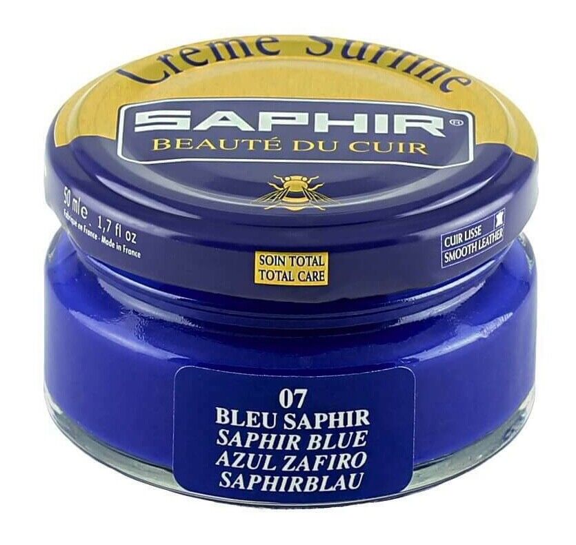 SAPHIR Cream Polish Shoe Boot Leather nourishing Beaute du Cuir Surfine 50ml Jar
