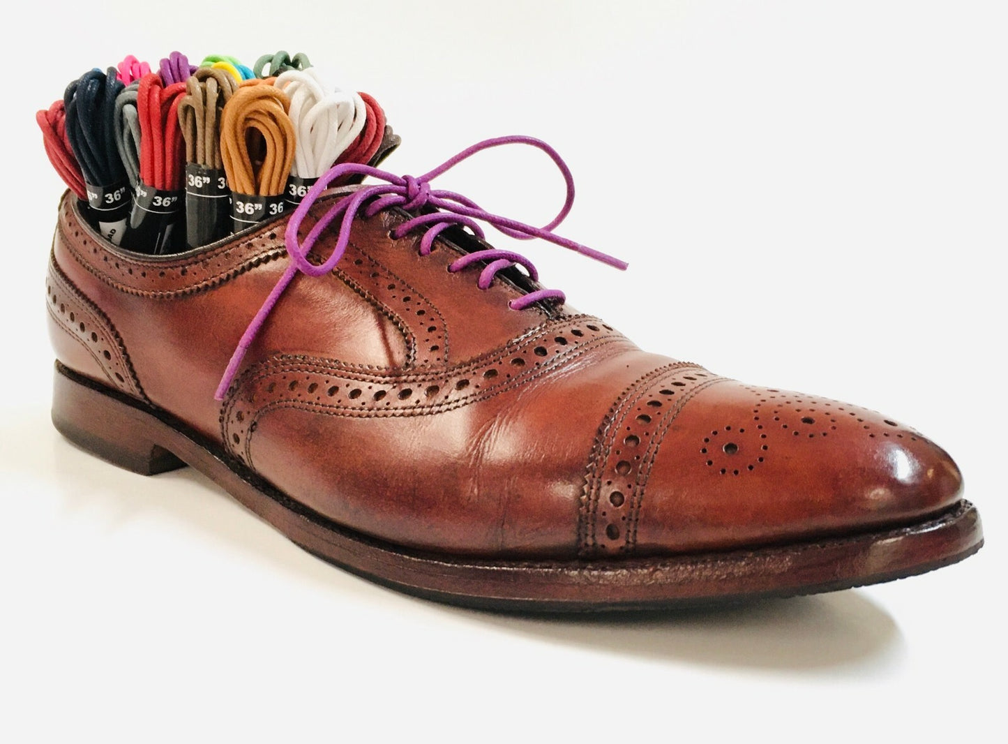 Round Premium Waxed Cotton Dress Shoelaces Fancy Shoe Boot Laces String Wax Coat