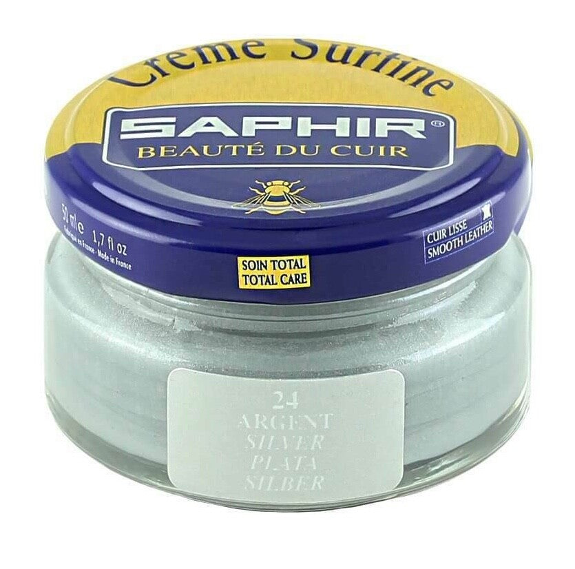 SAPHIR Cream Polish Shoe Boot Leather nourishing Beaute du Cuir Surfine 50ml Jar