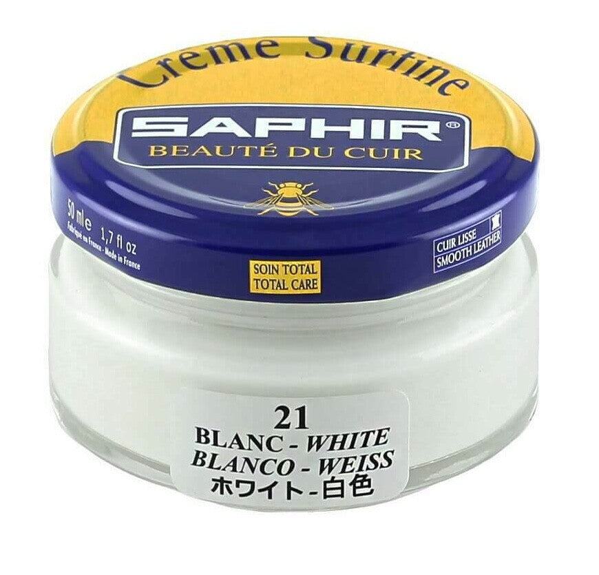 SAPHIR Cream Polish Shoe Boot Leather nourishing Beaute du Cuir Surfine 50ml Jar