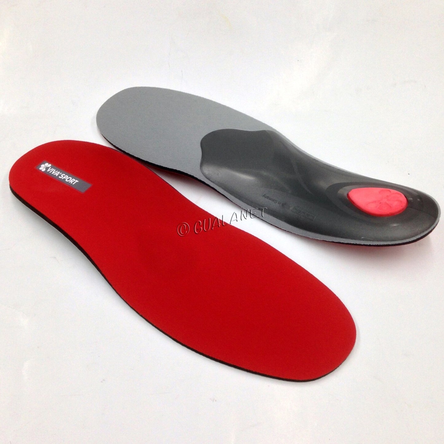 Pedag VIVA Sport Orthotic Insoles | Semi-Rigid Arch Support - Red