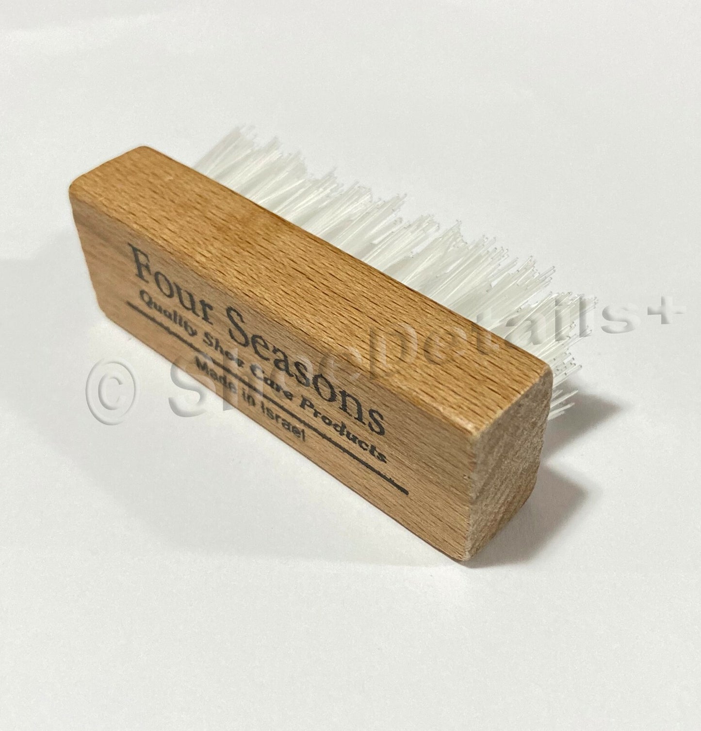 Nylon Bristles Suede Nubuck Brush Wood Handle Shoe Boot Bag Nap Cleaning Washing