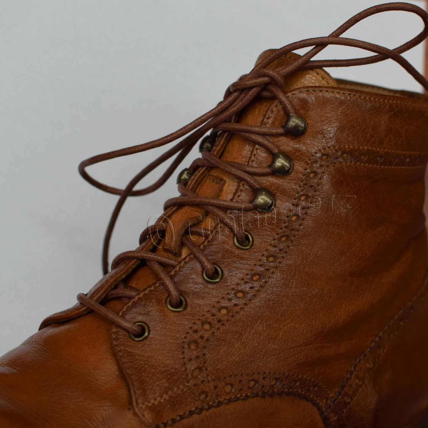 Round Premium Waxed Cotton Dress Shoelaces Fancy Shoe Boot Laces String Wax Coat