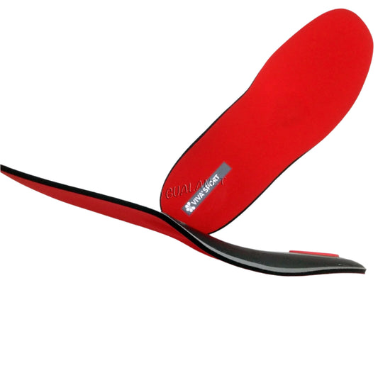 Pedag VIVA Sport Orthotic Insoles | Semi-Rigid Arch Support - Red