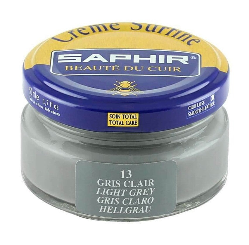 SAPHIR Cream Polish Shoe Boot Leather nourishing Beaute du Cuir Surfine 50ml Jar