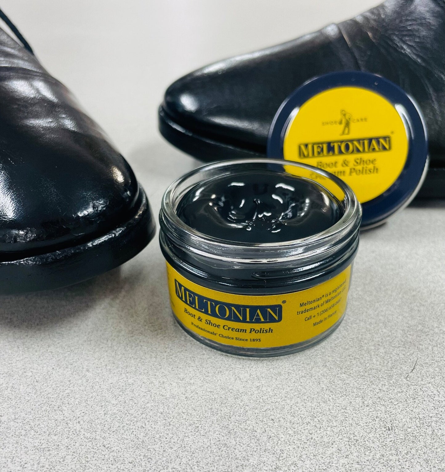 MELTONIAN Shoe Boot Cream Polish Leather Shine nourishing 50ml Jar