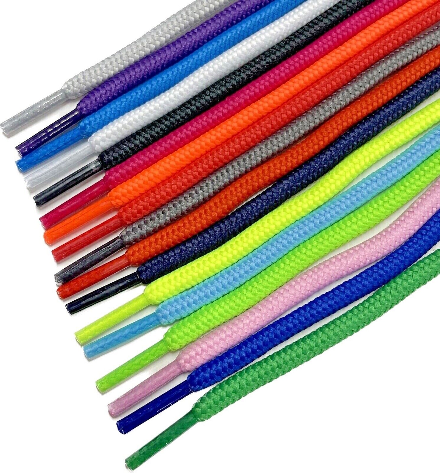5mm" Thick Round Athletic Shoelaces Sport Sneaker Shoe Laces Neon Colors Strings
