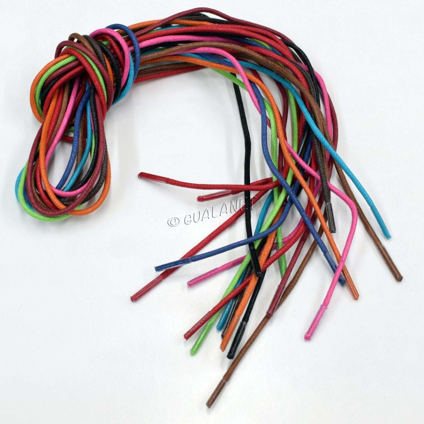 Round Premium Waxed Cotton Dress Shoelaces Fancy Shoe Boot Laces String Wax Coat