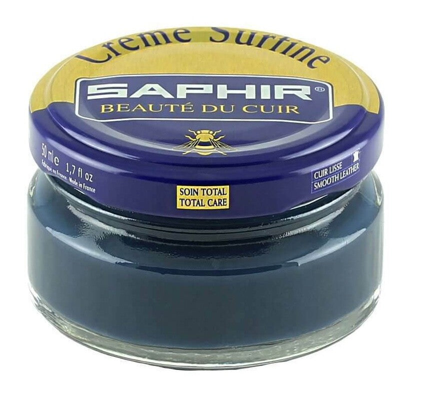 SAPHIR Cream Polish Shoe Boot Leather nourishing Beaute du Cuir Surfine 50ml Jar
