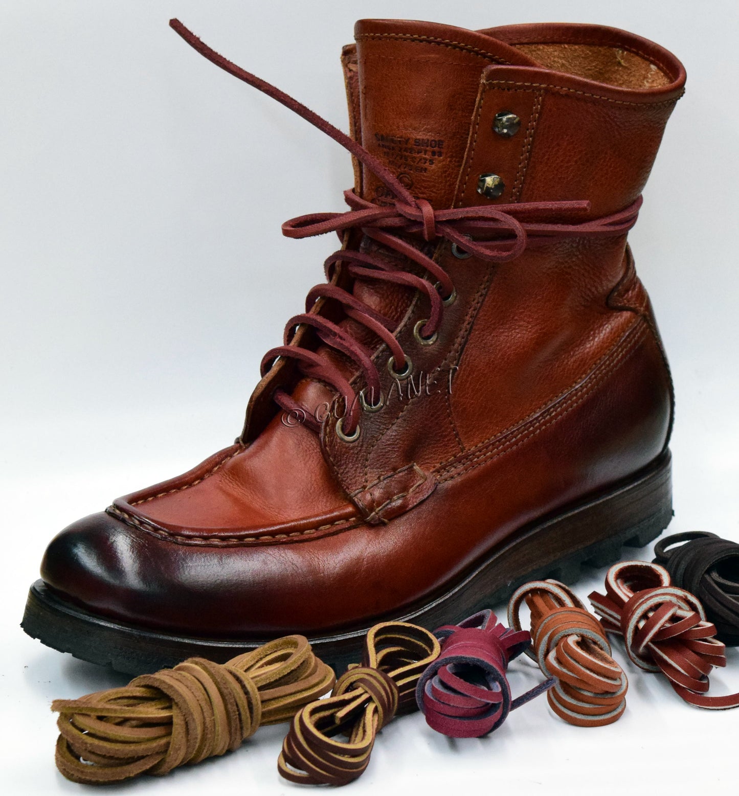 1 PAIR - 72" Leather Shoelaces Moccasin Strings Boat Shoe Boot Laces