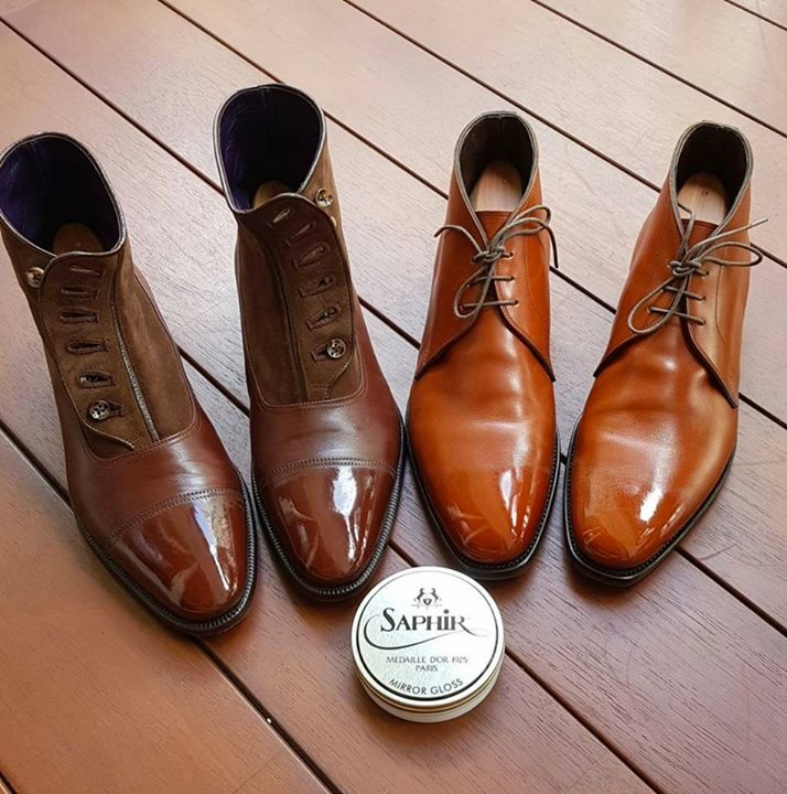 Men's Shoe Recondition & Professional Mirror Gloss Shine Service