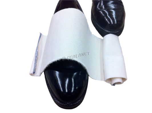 Professional Shoe Shine Cloth Rag 5"x20" - Flannel Backed Canvas for High-Gloss Shine