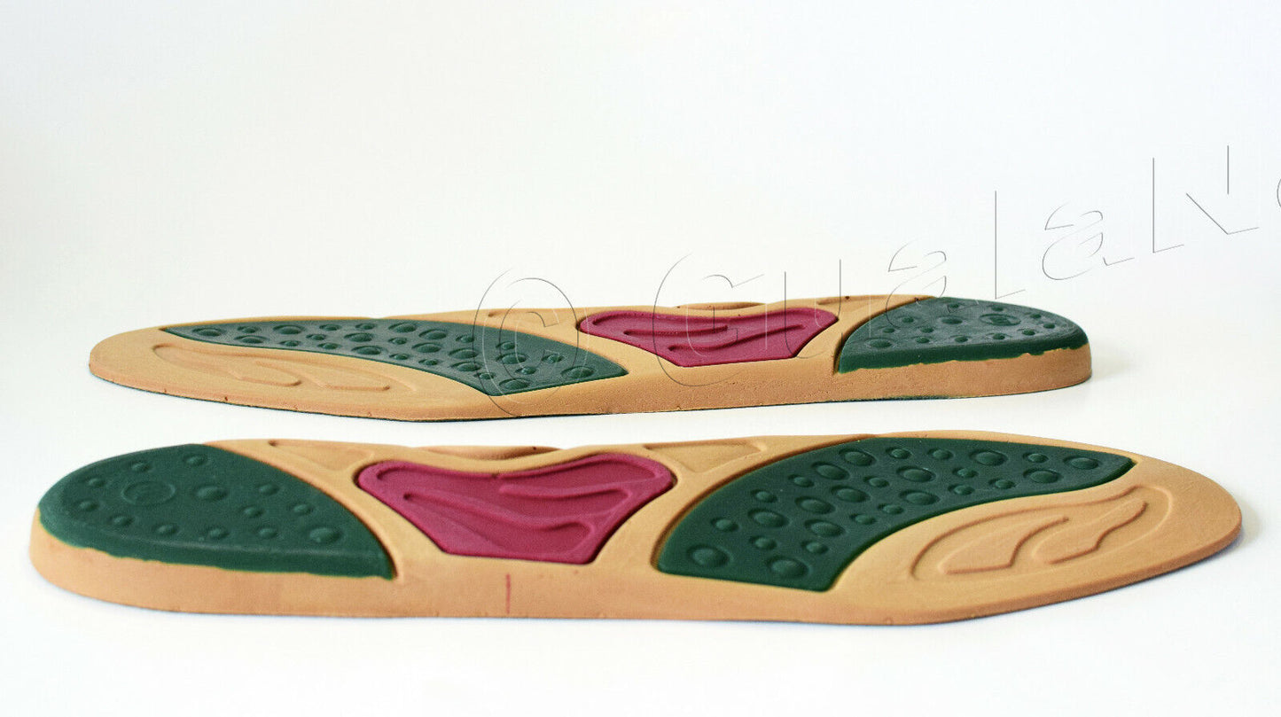 Original Hiker Work Boot GEL Insoles Replacement Casual Shoe Inserts- ALL SIZES