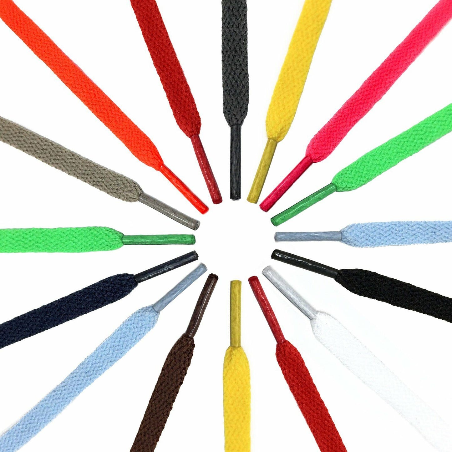 8mm FLAT Athletic Shoelaces Sport Shoe Strings Colorful Sneakers Boot Laces