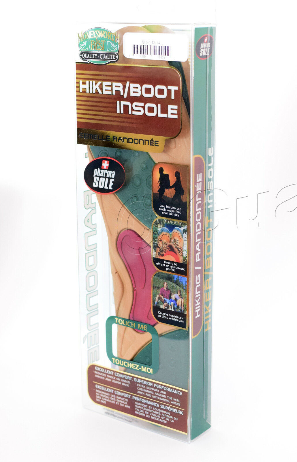 Original Hiker Work Boot GEL Insoles Replacement Casual Shoe Inserts- ALL SIZES