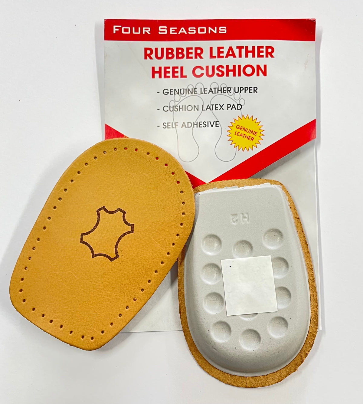 Leather Heel Cushions Latex Rubber Insoles Shoe Lifts Relax Back Pads
