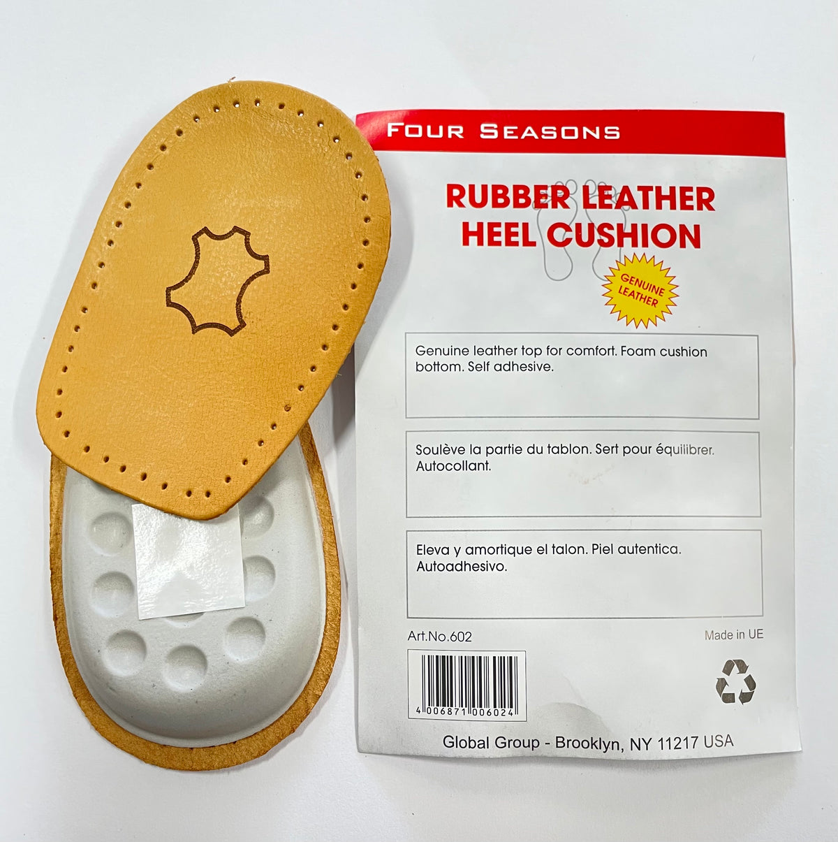 Leather Heel Cushions Latex Rubber Insoles Shoe Lifts Relax Back Pads